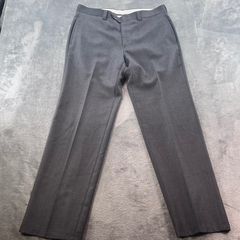 Lauren Ralph Lauren Mens Gray Wool Cashmere Blend Dress Pants Trousers 32x30